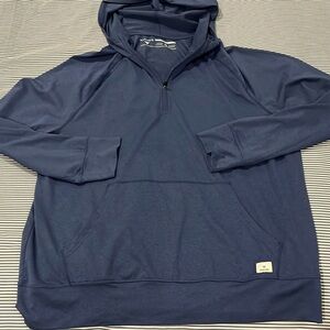 Maelreg Performance 1/4 Zip Hoodie. Large. Blue. Perfect for golf. Vuori-like.